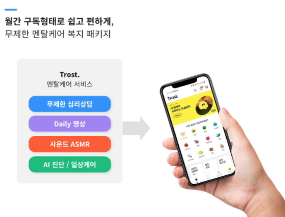 트로스트케어 - 벤처 스타트업을 위한 멘탈케어 복지 무제한 구독!